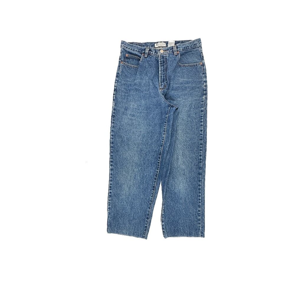 Columbia Straight Leg Women's size 14P Dark Wash Blue Denim Jeans